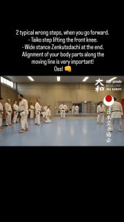 2 typical wrong steps, when you go forward. 

- Taiko step lifting the front knee.
- Wide stance Zenkutsdachi at the end.

Alignment of your body parts along the moving line is very important! 

Oss! 👊

#karate #training #fun #jka #djkb #kihon #kata #kumite #düsseldorf #duesseldorf #japan #sport #sportmotivation #shotokan #traditional #nrw #yamatoduesseldorf #fitness #fitnessmotivation #jkaKarate #jkakaratedo #neuss #ratingen #hilden #leverkusen #kaarst #selbstbstbewusstsein #selbstvertrauen